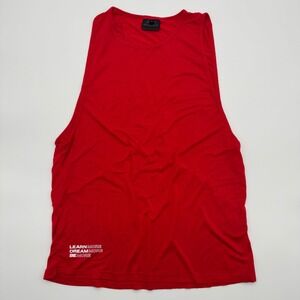 Alphalete Mens Red Learn More Dream More Be More Athletic Tank Top Size Large